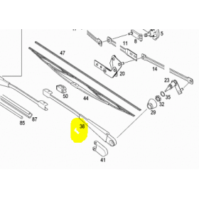 braccio tergivetro tourino sx mercedes a0008246428