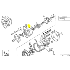 supporto anteriore alternatore 28v 120A iveco 93163441