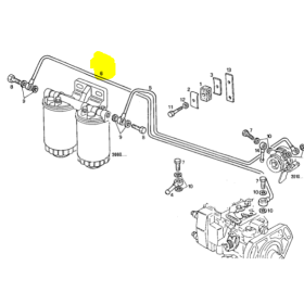 tubazione combustibile in ferro raccordata iveco 98443938