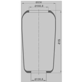 membrana sospensioni pneumatiche posteriore arway iveco 5010531180