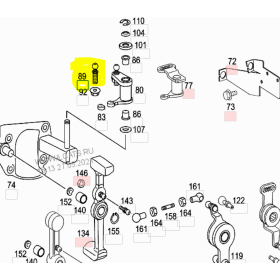 perno sferico tiranteria acceleratore mercedes a6279910015