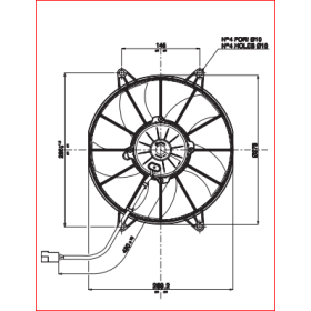 elettroventilatore 24v dm 303mm spal va15-bp70 my way iveco 42471054