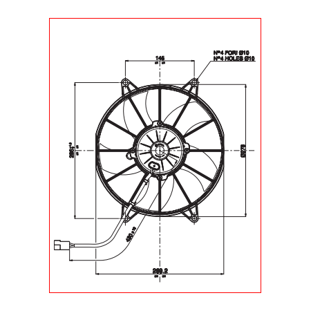 elettroventilatore 24v dm 303mm spal va15-bp70 my way iveco 42471054