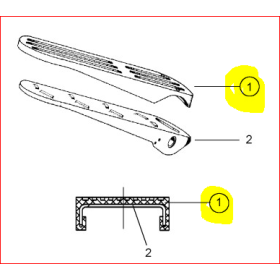 copripedale pedale freno wabco 4613189202 iveco 93162155 breda 0189504