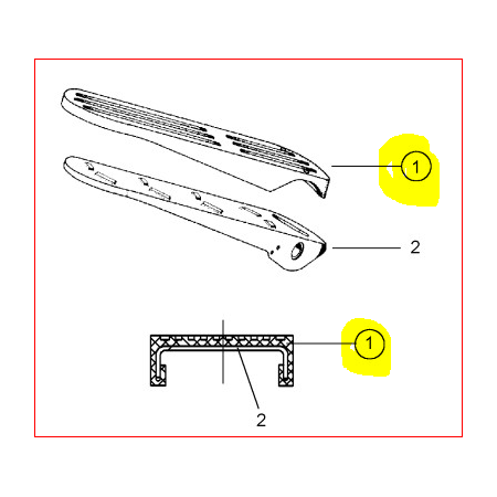 copripedale pedale freno wabco 4613189202 iveco 93162155 breda 0189504