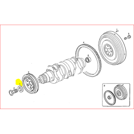rondella volano albero motore iveco 98431967