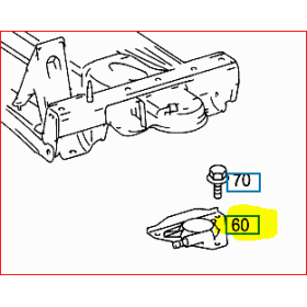 piastra di fine corsa battuta molla sx mercedes a9013220131