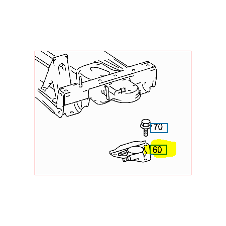 piastra di fine corsa battuta molla sx mercedes a9013220131