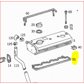 guarnizione coperchio punterie mercedes a9040160621