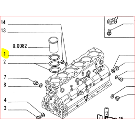 guarnizione di tenuta/o ring canna cilindri iveco 61315083 17292481