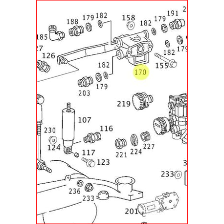 valvola livellatrice sx knorr k005934 1505100008 mercedes a0003282225