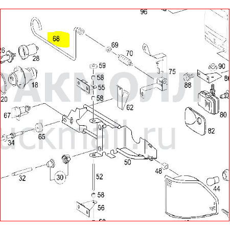 sbloccaggio serratura cofano citaro mercedes A6288800060