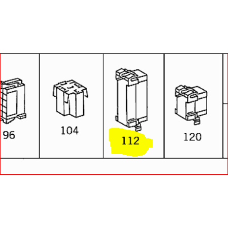 blocchetto spine da 10 poli mercedes a6555451028