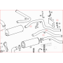staffa silenziatore scarico mercedes a6204926241
