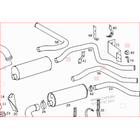 staffa silenziatore scarico mercedes a6204926241