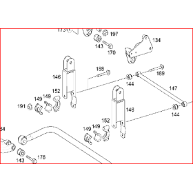 supporto stabilizzatrice tourino mercedes a4443200143