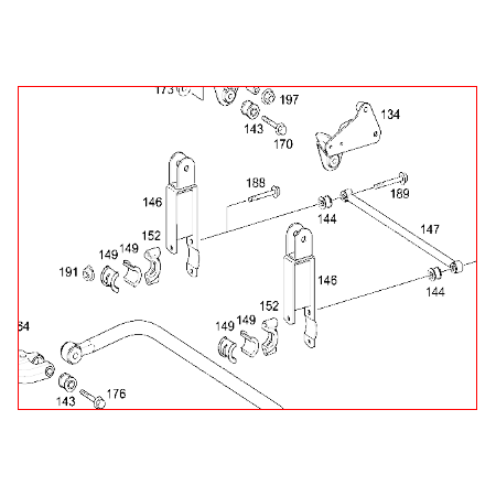 supporto stabilizzatrice tourino mercedes a4443200143