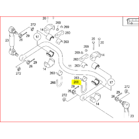 grappone barra stabilizzatrice posteriore mercedes a6293230126