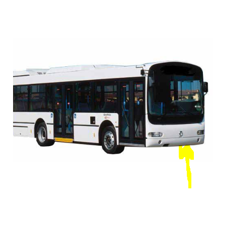 paraurto anteriore europolis iveco 8010000124