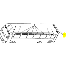 TENDINA PARASOLE MM. 960 LUNOTTO iveco 4823862