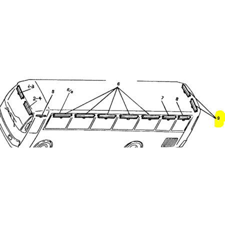 TENDINA PARASOLE MM. 960 LUNOTTO iveco 4823862