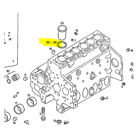 spessore di registro canna cilindro sp mm 3,2 iveco 98435307