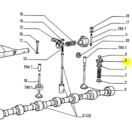 semicono valvole motore iveco 61577211 61320851