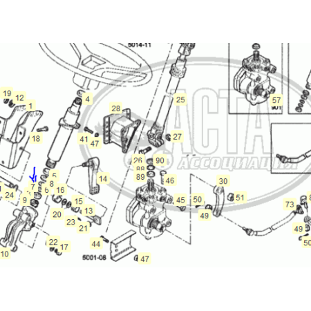 anello albero sterzo iveco 4717274
