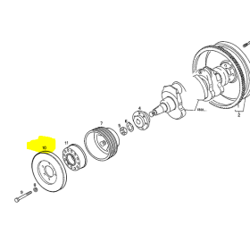 smorzatore vibrazioni albero motore iveco 504011505 4829151