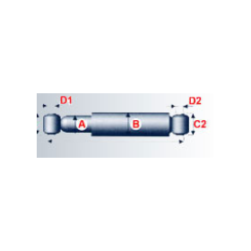 ammortizzatore anteriore europolis msa 45/771008ro iveco 8010000492mo