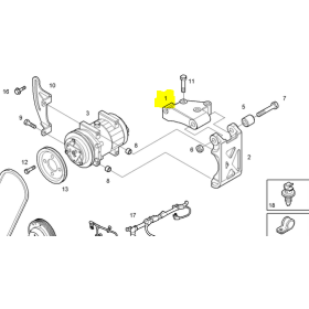supporto compressore climatizzatore iveco 500387902