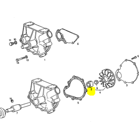 anello di tenuta pompa acqua (premistoppa) iveco 4752546