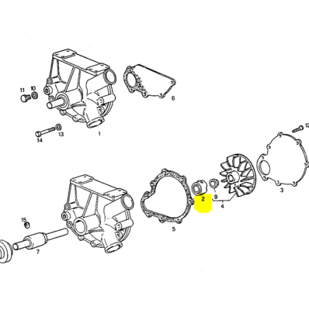 anello di tenuta pompa acqua (premistoppa) iveco 4752546