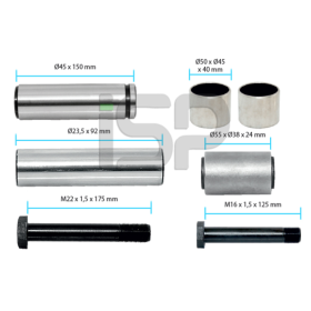 kit revisione pinza freni knorr 381.391 iveco 93161189