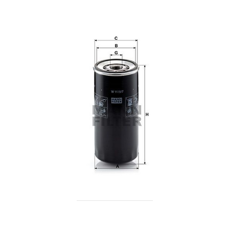 filtro olio mann filter con valvola non ritorno mannw1170/7