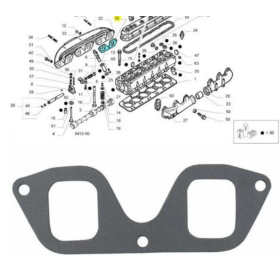 guarnizione collettore aspirazione iveco 4851921