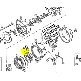 piastra diodi/ponte raddriz alternatore bosch 1127320547 iveco 8122274