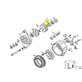 cuscinetto alternatore iveco 8121108