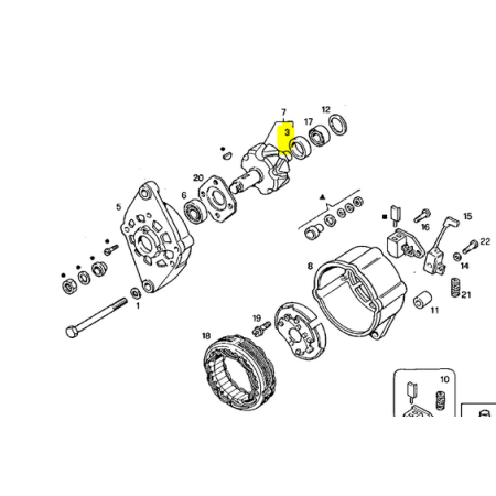 cuscinetto alternatore iveco 8121108