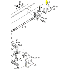 staffa di fissaggio anteriore dx stabilizzatrice daily iveco 8577433