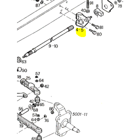 staffa fissaggio/supporto stabilizzatrice sx daily 40.10 iveco 8577424