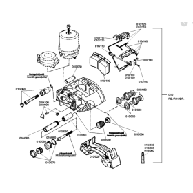 kit revisione pinza freno knorr k000375 iveco 42541061