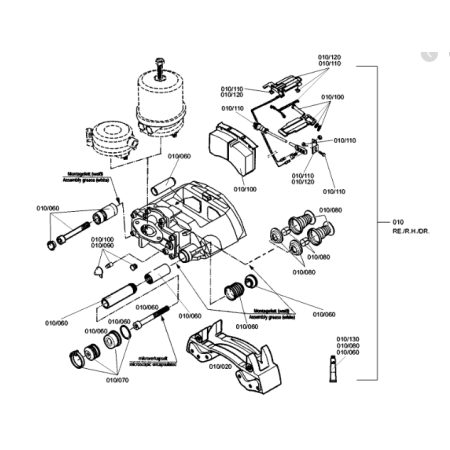 kit revisione pinza freno knorr k000375 iveco 42541061