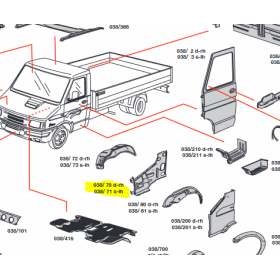 lamierato fiancata sx 49.10 daily iveco 93927535