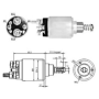 elettromagnete motorino avv. bosch 2339402185  iveco 42550489 42537932