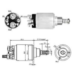 elettromagnete motorino avv. bosch 2339402185  iveco 42550489 42537932