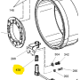 sensore giri ruota abs iveco 42536257