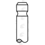 valvola scarico motore dm 46 stelo 9 L 141,5 angolo sede 45° iveco 61579824 61584589 2991997