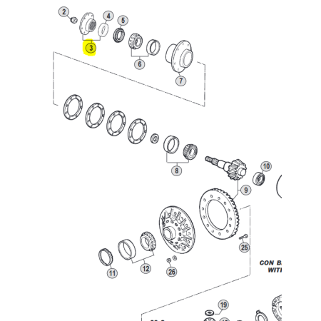 manicotto ponte Rockwel iveco 42554977 93160128