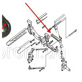 braccio oscillante sx daily iveco 500350373